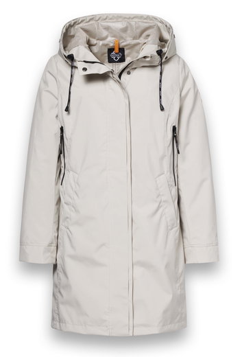 District Transition Jacket Dandelion (Parka, with hood, water-repellent) beige ladies