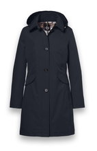 District Übergangsjacke (Parka) Lotus mit Kapuze navyblau Damen