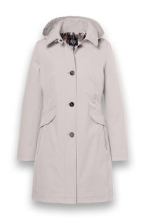 District Übergangsjacke (Parka) Lotus mit Kapuze sandbraun Damen
