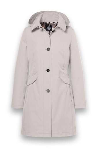 District transitional jacket (parka) Lotus with hood sand brown ladies