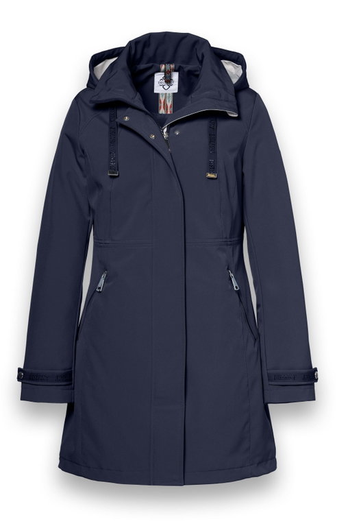 District Übergangsjacke Poppy (Parka, mit Kapuze, wasserabweisend) navyblau Damen