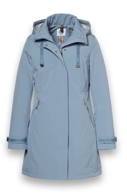 District Übergangsjacke Poppy (Parka, mit Kapuze, wasserabweisend) hellblau Damen