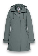 District Übergangsjacke Poppy (Parka, mit Kapuze, wasserabweisend) grün Damen