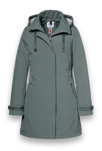 District Transition Jacket Poppy (Parka, with hood, water-repellent) green ladies