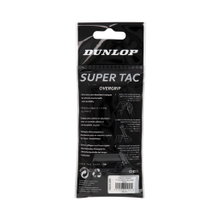 Dunlop Overgrip Super Tac 0.5mm - ekstremalnie chwytliwy, pochłaniający wilgoć - biały - 1 sztuka