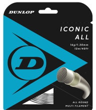 Dunlop Tennissaite Iconic All (Kontrolle) natur 12m Set