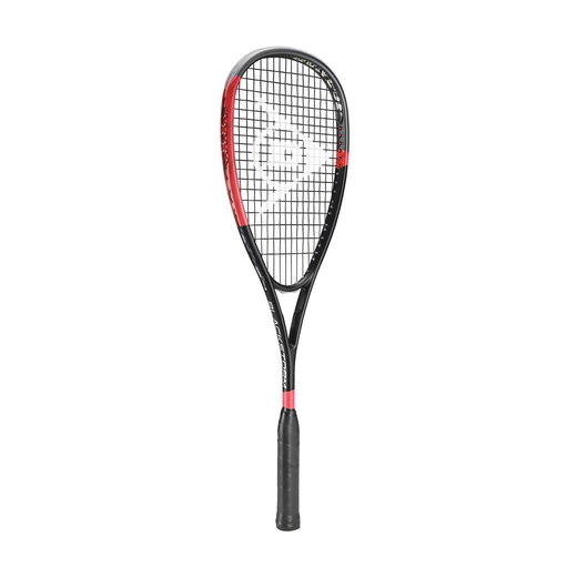 Dunlop Squashschläger Blackstorm Carbon 140g/kopflastig schwarz/rot - besaitet -
