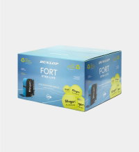 Dunlop Tennisbälle Fort Xtra Life (drucklos, speziell für Slinger Ballmaschine) - 72 Stück