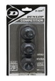 Dunlop Squashball Competition (1 Punkt, Speed langsam) schwarz Blisterverpackung - 3 Bälle