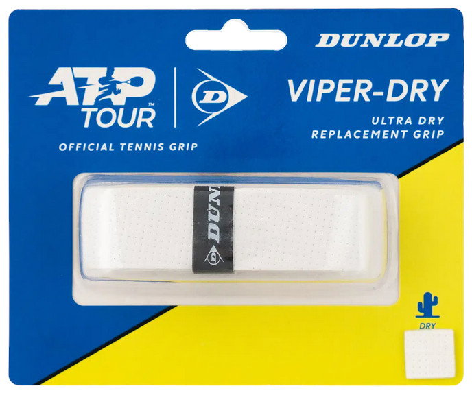 Dunlop Basisband Viper Dry 1.8mm (Schweißabsorption, perforiert) weiss - 1 Stück
