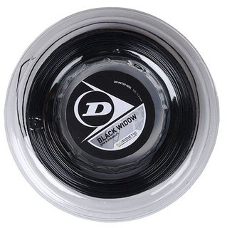Dunlop Tennis String Black Widow (Durability+Spin) black 200m roll