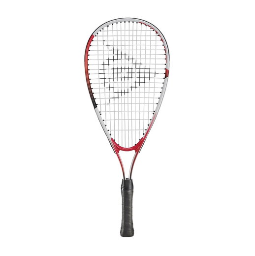 Dunlop Kinder-Squashschläger Fun Mini 22in (6-9 Jahre) weiss/rot - besaitet -