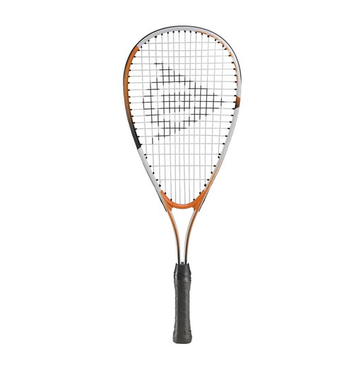 Dunlop Kinder-Squashschläger Play Mini 23,5in (7-10 Jahre) weiss/orange - besaitet -