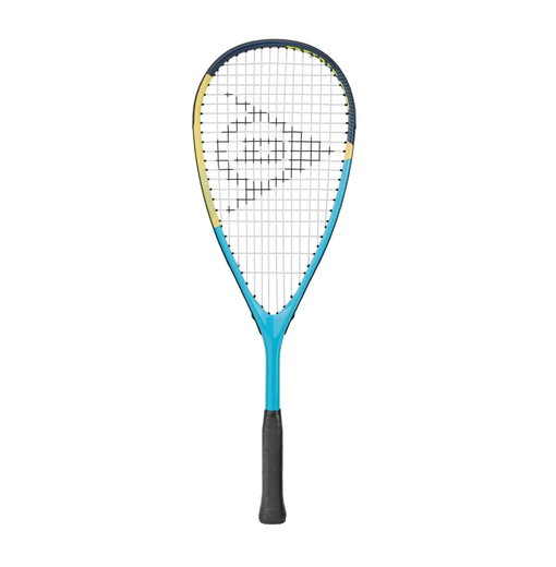 Dunlop Kinder-Squashschläger Tristorm JR 25 (160g/kopflastig) 2026 blau/grau/gelb - besaitet -