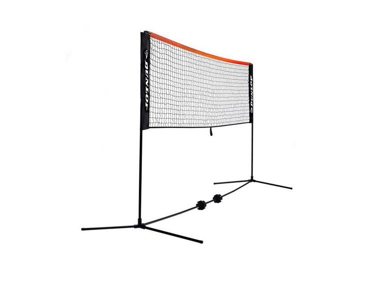 Dunlop Netz Tennis/Badminton/Federball höhenverstellbar - Breite 3 Meter