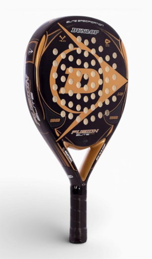 Dunlop Padelschläger Fusion Elite Pro 365g/Rund/Freizeit schwarz/gold