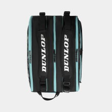 Dunlop Racketbag Paletero Elite (Padel Schlägertasche, 3 Hauptfach) schwarz/petrol 15er