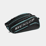 Dunlop Racket Bag Elite (Padel Racket Bag, 3 Main Compartments) black/petrol 15-pack
