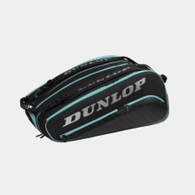 Dunlop Racketbag Paletero Elite (Padel Schlägertasche, 3 Hauptfach) schwarz/petrol 15er