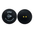 Dunlop Squashball Pro (2 żółte kropki, bardzo wolny) czarny - 1 piłka