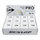 Dunlop Squashball Pro (2 yellow dots, very slow speed) <b>WHITE</b> - 12 pack in a box