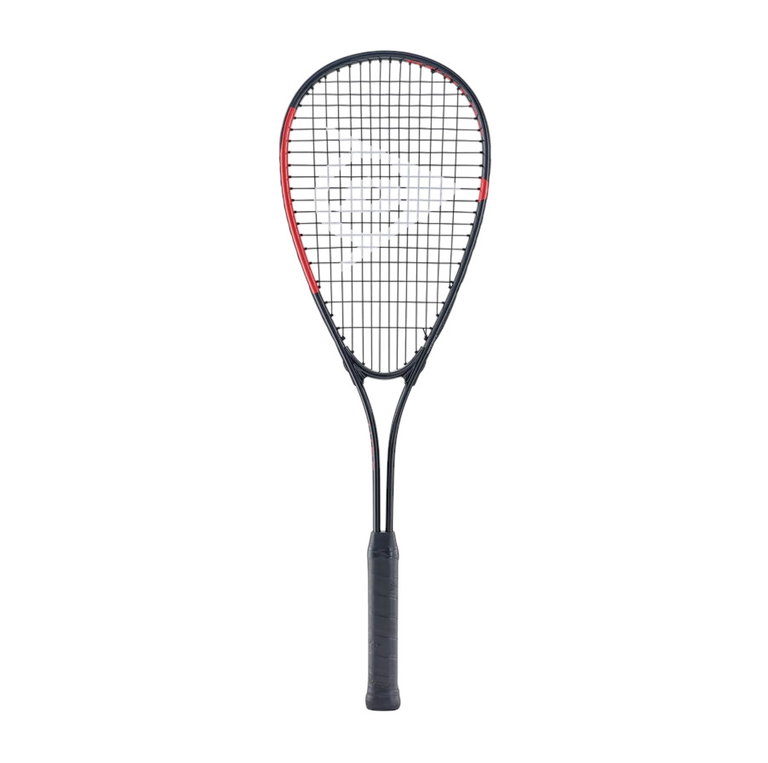 Dunlop Squashschläger Hire (165g/ausgewogen/Einsteiger) schwarz/rot - besaitet -