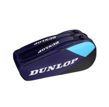 Torba na rakiety tenisowe Dunlop FX Club (torba na rakiety, 2 główne komory) 2026 fioletowo/czarna 6 sztuk