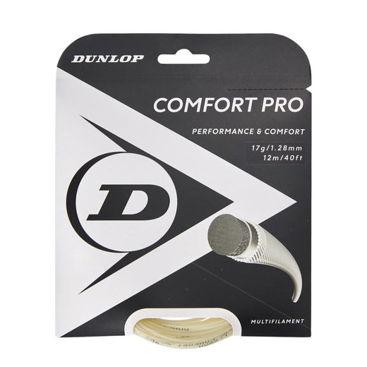 Dunlop Sznurki tenisowe Comfort Pro (ochrona ramion + dotyk) naturalne 12m zestaw