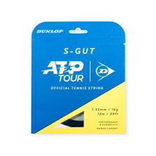 Dunlop Tennissaite S-Gut (Kontrolle+Touch) schwarz 12m Set