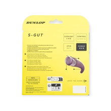 Dunlop Tennissaite S-Gut (Kontrolle+Touch) schwarz 12m Set