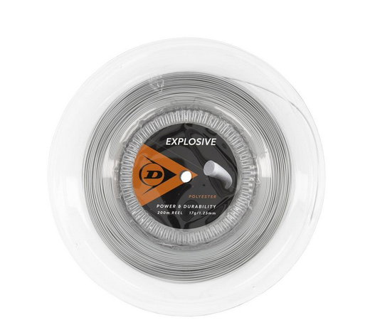 Dunlop Tennis String Explosive (Durability) silver 200m roll
