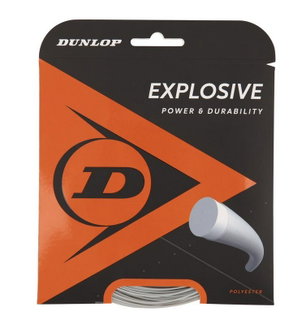 Dunlop Tennis String Explosive (Durability) Silver 12m Set