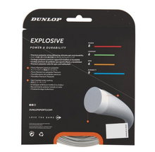 Dunlop Tennissaite Explosive (Haltbarkeit) silber 12m Set
