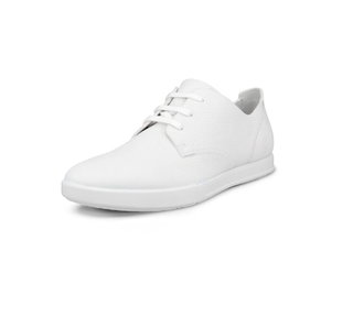 ECCO Leisure Derby Sneakers (ECCO leather) white men's