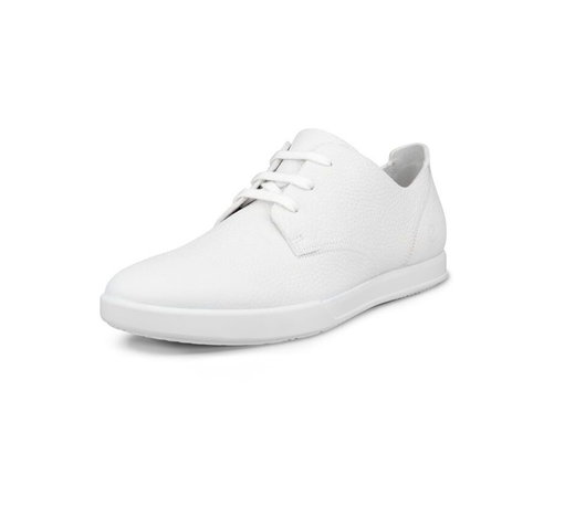 ECCO Sneaker Leisure Derby (ECCO-Leder) weiss Herren