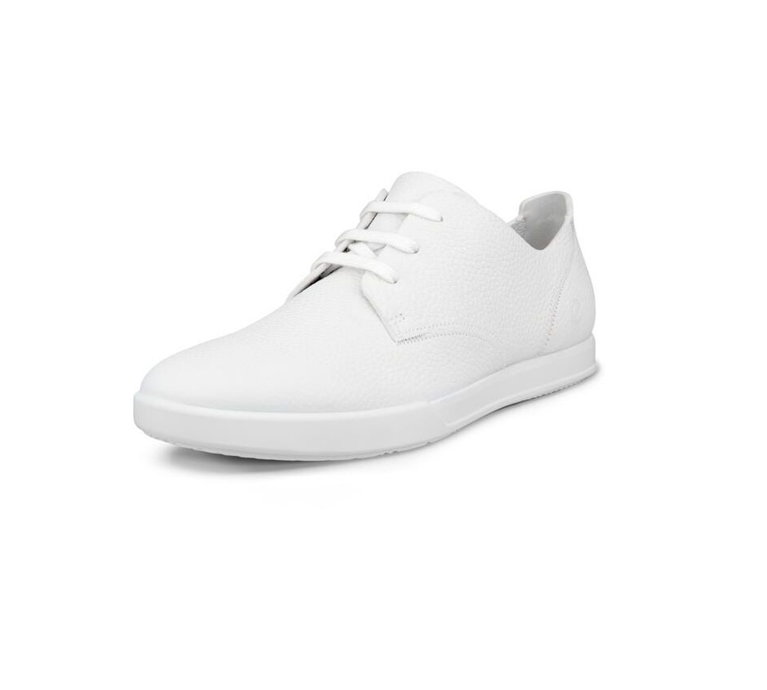 ECCO Leisure Derby Sneakers (ECCO leather) white men's