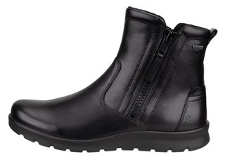 ECCO Botki Barbett Boot Zip GTX (skóra premium, wodoodporne) czarne damskie