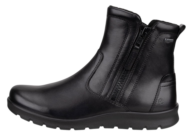 ECCO Stiefelette Barbett Boot Zip GTX (Premium-Leder, wasserdicht) schwarz Damen