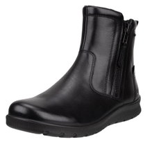 ECCO Stiefelette Barbett Boot Zip GTX (Premium-Leder, wasserdicht) schwarz Damen