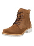 ECCO Stiefelette Elaina Lace Boot (Premium-Leder) hellbraun Damen