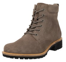 ECCO Stiefelette Elaina Lace Boot (Premium-Leder) braun Damen