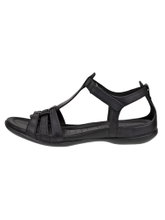 ECCO Sandale Flash (weiches Leder) schwarz Damen