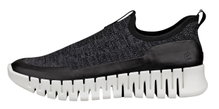 ECCO Sneaker Gruuv Easy-Slip (atmungsaktiv Textil) schwarz Damen