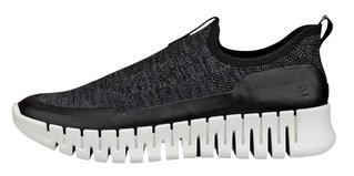ECCO Sneaker Gruuv Easy-Slip (breathable textile) black ladies