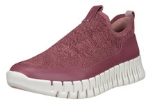ECCO Sneaker Gruuv Easy-Slip (atmungsaktiv Textil) burgundrot Damen