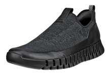ECCO Sneaker Gruuv Easy-Slip (atmungsaktiv Textil) schwarz Herren
