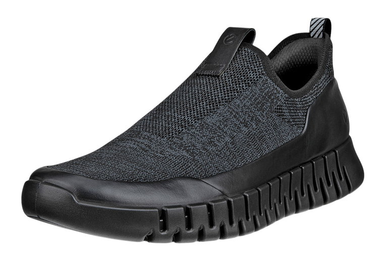 ECCO Sneaker Gruuv Easy-Slip (atmungsaktiv Textil) schwarz Herren