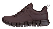 ECCO Sneaker Gruuv Lea GTX (Glattleder, wasserdicht) dunkelbraun Herren