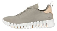 ECCO Sneaker Gruuv Lea (weiches Nappaleder) graubeige Damen