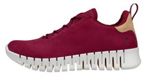 ECCO Sneaker Gruuv Lea (weiches Nappaleder) weinrot Damen
